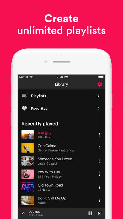 Music Player ‣ App skärmdump #2