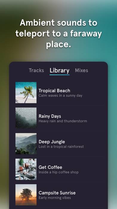 Serene – Ambient 3D Sounds Captura de pantalla de la aplicación #1