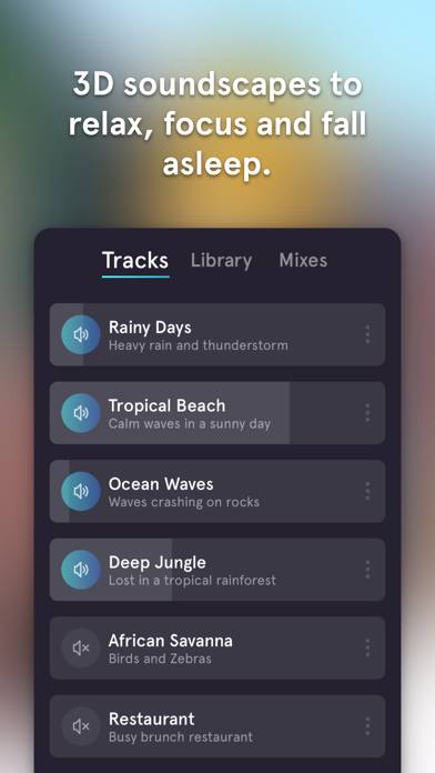 Serene – Ambient 3D Sounds Captura de pantalla de la aplicación #2
