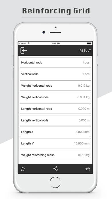 Rebar Grid Calculator Pro Captura de pantalla de la aplicación