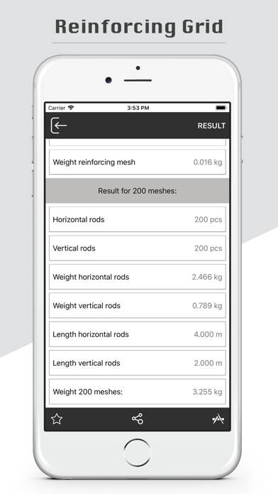 Rebar Grid Calculator Pro Captura de pantalla de la aplicación