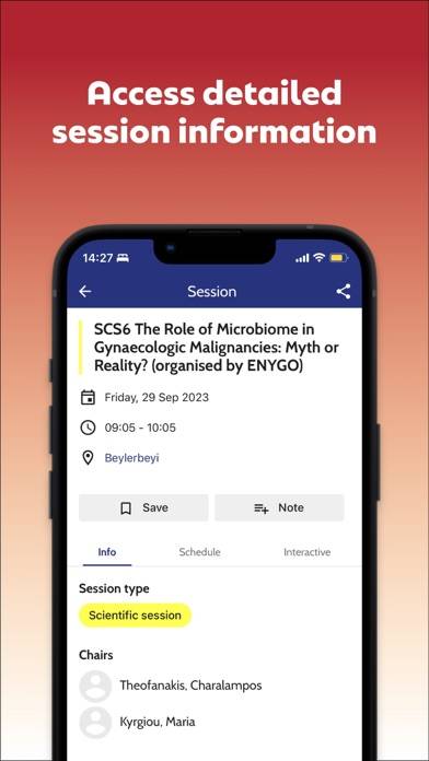 ESGO Gynae Oncology Events Captura de pantalla de la aplicación #4