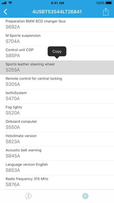 VIN decoder for BMW Schermata dell'app #4