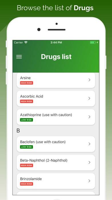 G6PD Drug Search Schermata dell'app #3
