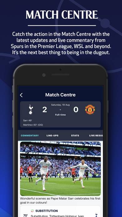 Official Spurs plus Stadium App App screenshot