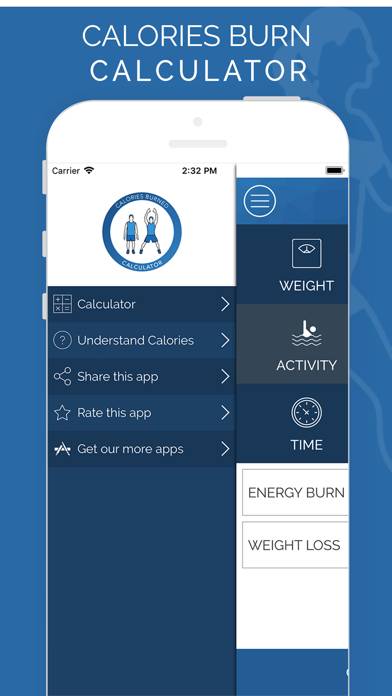 Calories Burning Calculator Schermata dell'app
