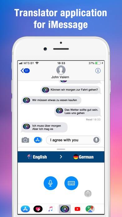 Translator for iMessage Chat App screenshot #1