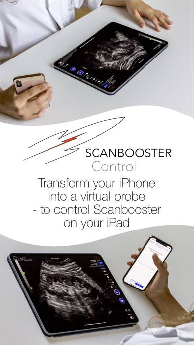 Scanbooster Control ecografia Schermata dell'app