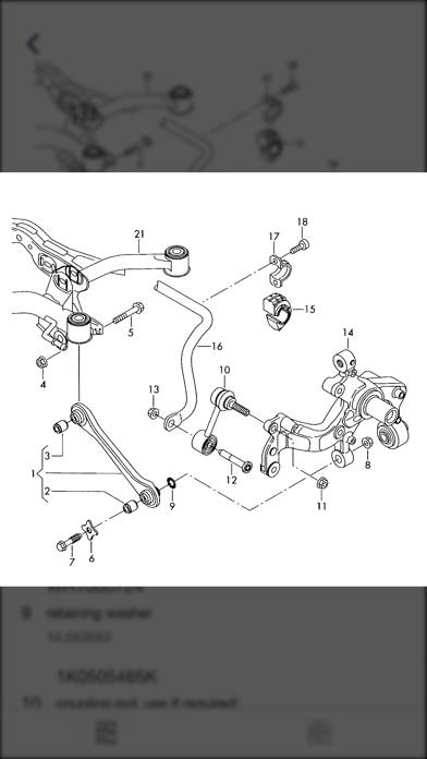 Car parts for Volkswagen Captura de pantalla de la aplicación