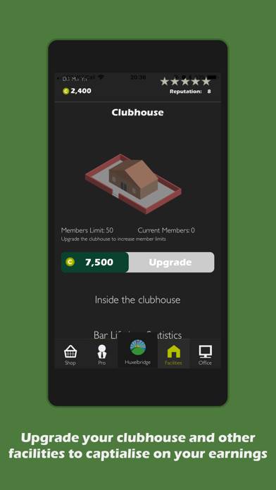 Golf Club Manager game screenshot