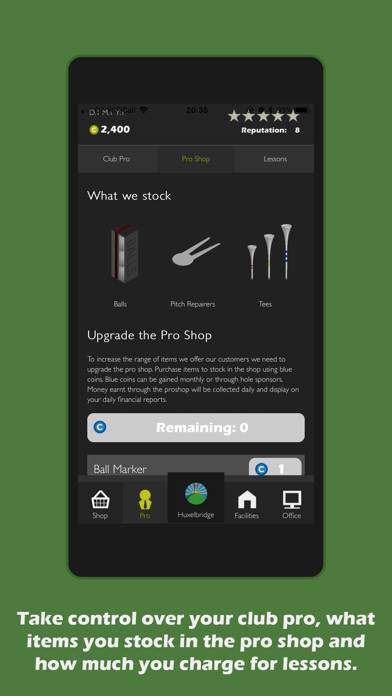 Golf Club Manager game screenshot