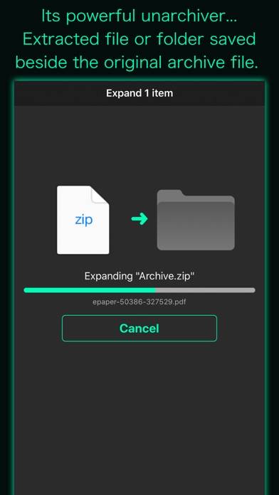Archive Utility Captura de pantalla de la aplicación #2