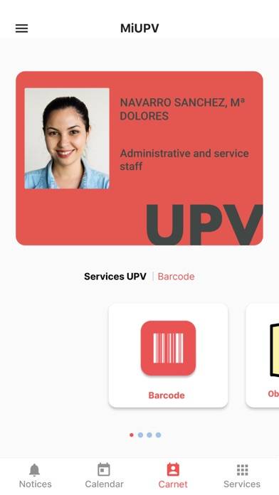 UPV Captura de pantalla de la aplicación #3