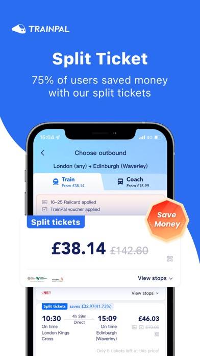 TrainPal: UK& EU train tickets Schermata dell'app #2