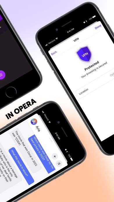 Opera: AI browser with VPN Скриншот приложения #3