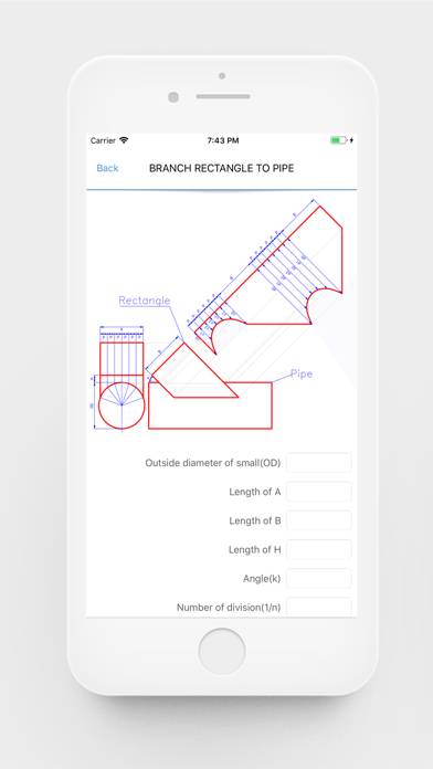 Pipe Cutting Calculator Schermata dell'app #3