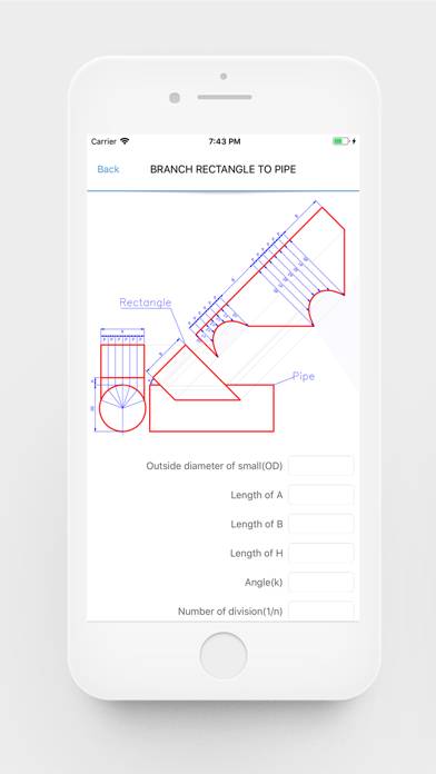 Pipe Cutting Calculator Capture d'écran de l'application #3