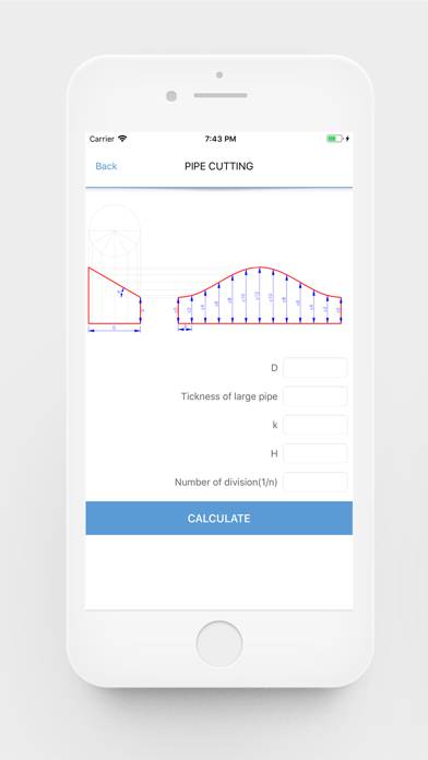 Pipe Cutting Calculator Capture d'écran de l'application