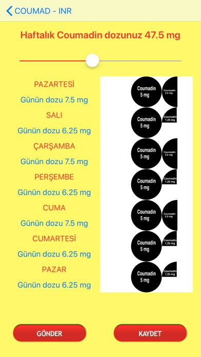 Coumad-inr Schermata dell'app