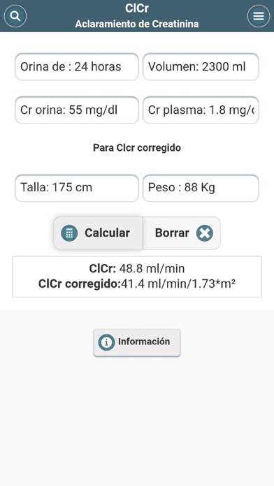 Critical Care Calculator Captura de pantalla de la aplicación #6