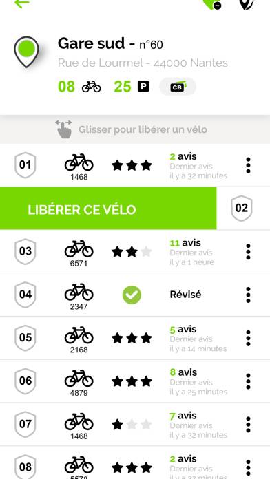 Naolib vélo Capture d'écran de l'application