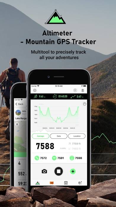Altimeter Mountain GPS Tracker App screenshot #1