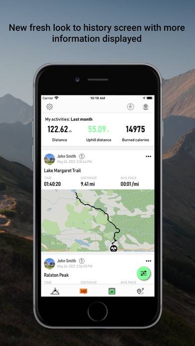 Altimeter Mountain GPS Tracker Schermata dell'app #3