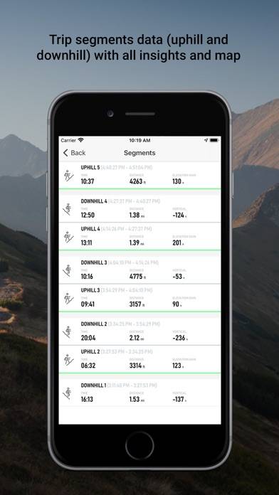 Altimeter Mountain GPS Tracker Schermata dell'app #5