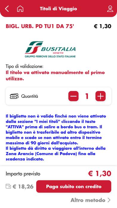 Busitalia Veneto Schermata dell'app #3