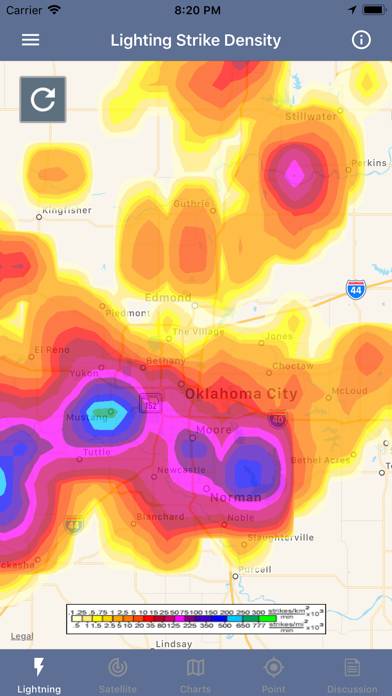 Lightning Tracker & Storm Data Schermata dell'app #2