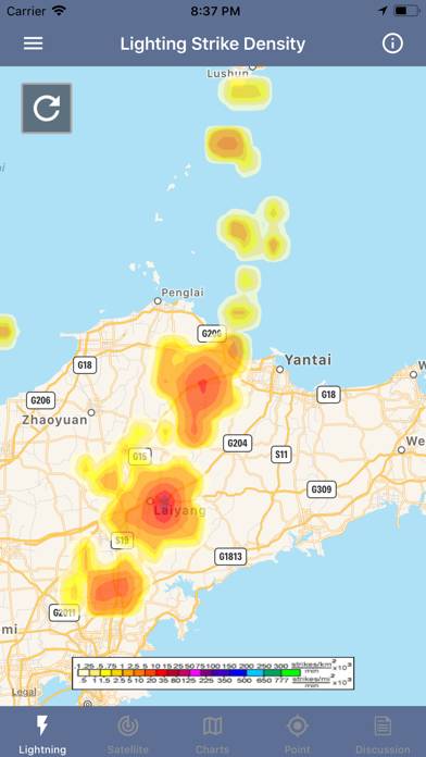Lightning Tracker & Storm Data Schermata dell'app #3