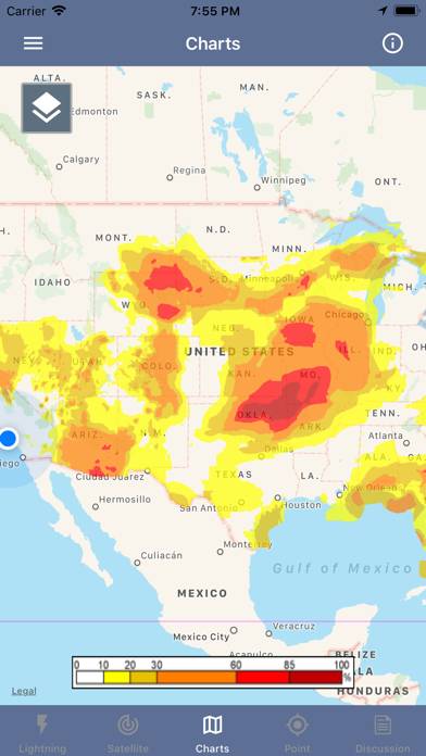 Lightning Tracker & Storm Data Schermata dell'app #5