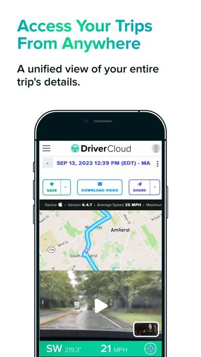Driver: Driving & Dash Cam App Schermata dell'app