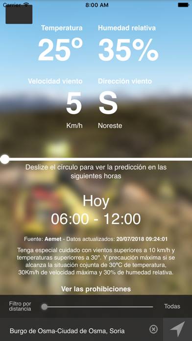 Incendios Castilla y León Captura de pantalla de la aplicación #3