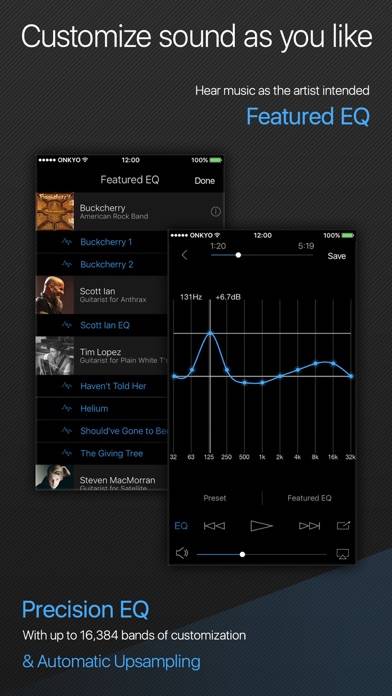Onkyo HF Player Captura de pantalla de la aplicación #3