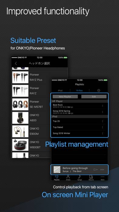 Onkyo HF Player Captura de pantalla de la aplicación #4