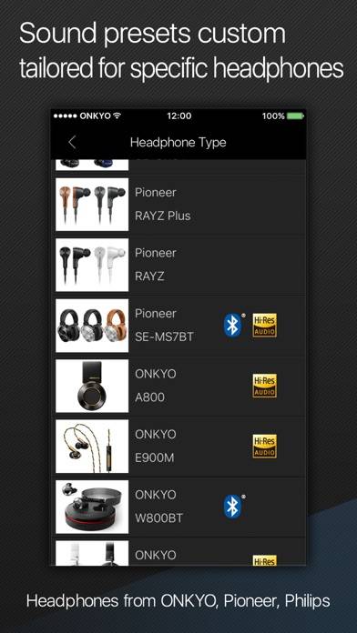 Onkyo HF Player Capture d'écran de l'application #5