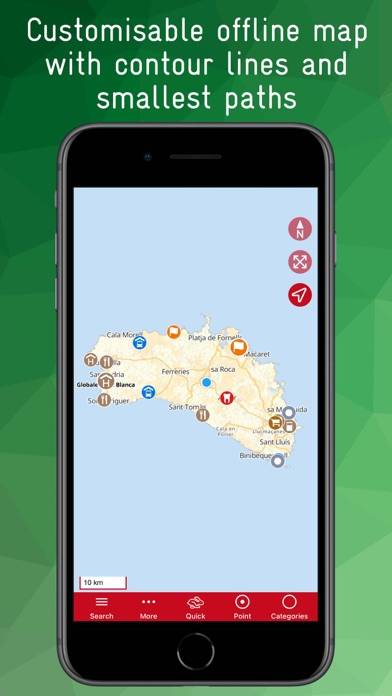 Menorca Offline Map App screenshot #1