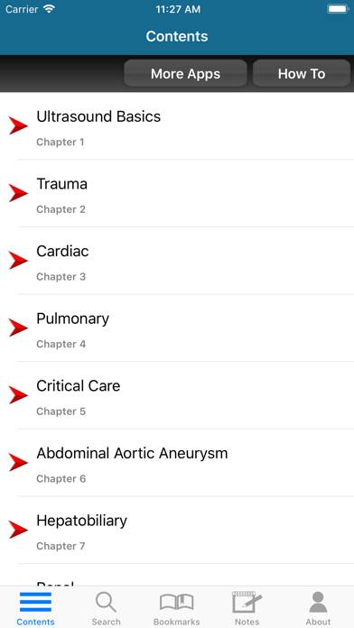 Atlas Emergency Ultrasound, 2E Captura de pantalla de la aplicación