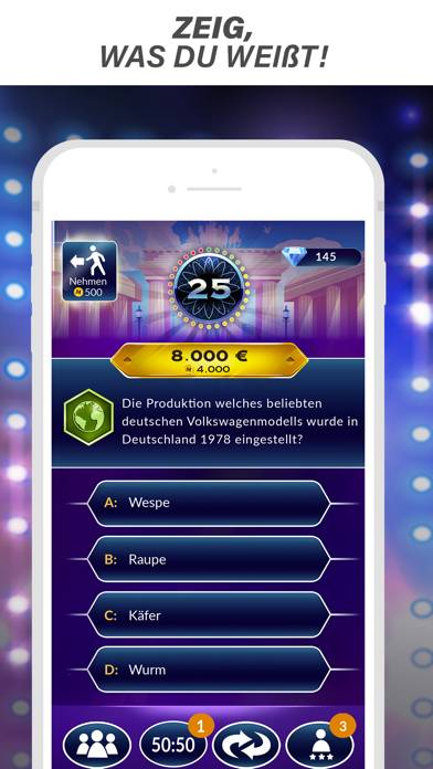 Wer wird Millionär? Trivia App Captura de pantalla de la aplicación #1