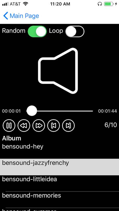 Audio Player X Captura de pantalla de la aplicación #1