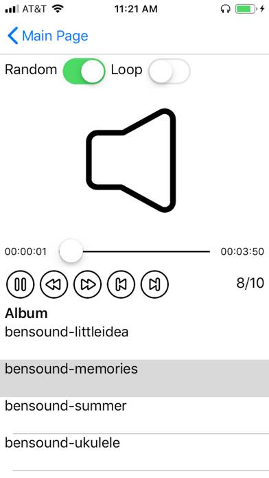 Audio Player X Captura de pantalla de la aplicación #3
