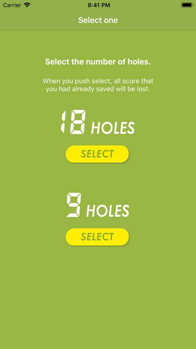 Simple Golf Counter Bildschirmfoto