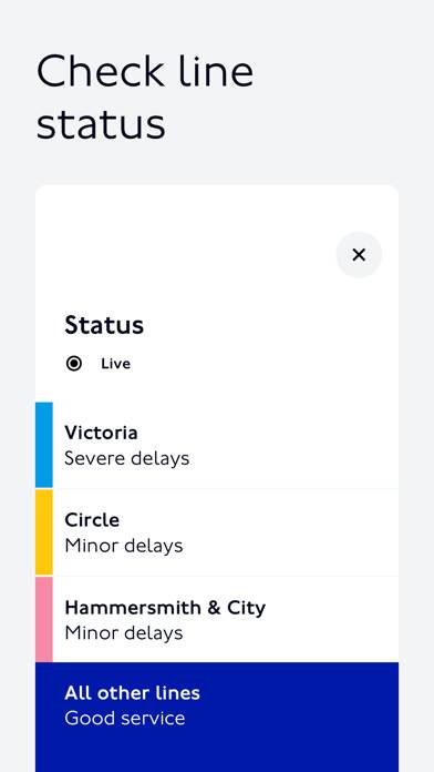 TfL Go: Live Tube, Bus & Rail Schermata dell'app #1