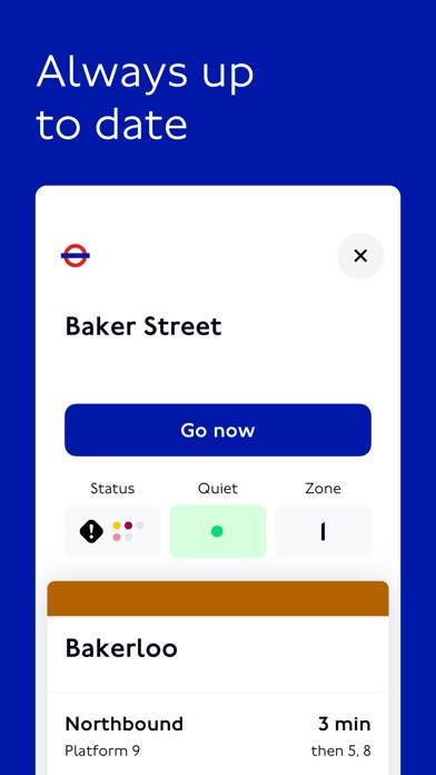 TfL Go: Live Tube, Bus & Rail App skärmdump #6