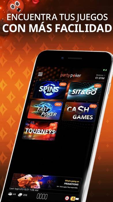 Partypoker Captura de pantalla de la aplicación #3