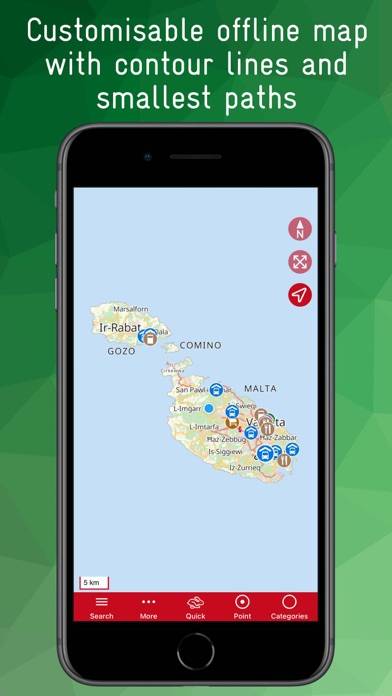 Malta & Gozo Offline Map screenshot