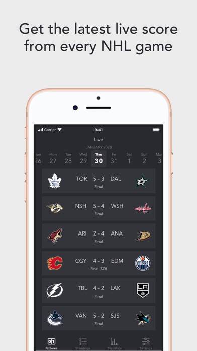 NHLive: N. America Hockey Live App screenshot