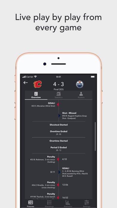 NHLive: N. America Hockey Live App screenshot