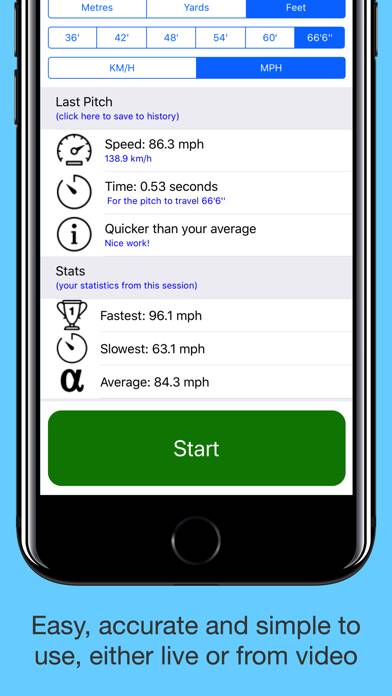 Speed Gun for Baseball Pro App screenshot #2